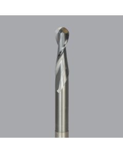 Onsrud 52-386BL Solid Carbide router, 2 flute, ballnose, upcut