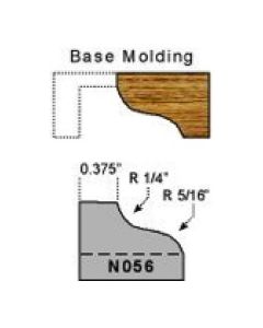 Base molding ogee profile