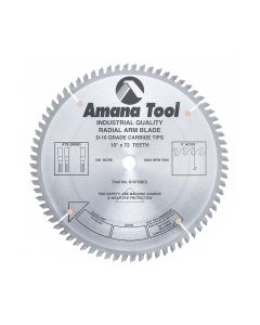 Amana 610720 10"/72T "0" HOOK SPECIALTY ATB