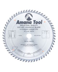 Amana 612601 12"/60T CUT-OFF SAW TCG GRIND