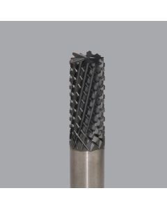 Onsrud 66-533 Solid Carbide router, 12 flute, burr pt, DFC coated