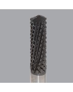 Onsrud 66-539 Solid Carbide router, 12 flute, drill pt, DFC coated