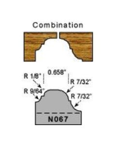 Combination cove and bead profile