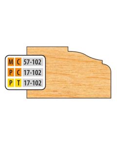 FREEBORN MT-57-102 T-Alloy 32mm Door Edge Detail Shaper Cutter
