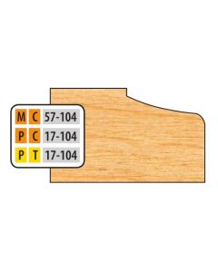 FREEBORN MT-57-104 T-Alloy 32mm Door Edge Detail Shaper Cutter