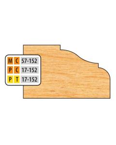 FREEBORN MT-57-152 T-Alloy 32mm Door Edge Detail Shaper Cutter