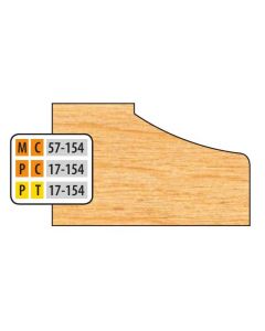 FREEBORN MT-57-154 T-Alloy 32mm Door Edge Detail Shaper Cutter