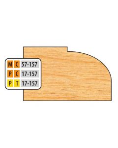 FREEBORN MT-57-157 T-Alloy 32mm Door Edge Detail Shaper Cutter