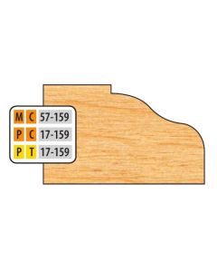 FREEBORN MT-57-159 T-Alloy 32mm Door Edge Detail Shaper Cutter