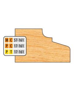 FREEBORN MT-57-161 T-Alloy 32mm Door Edge Detail Shaper Cutter