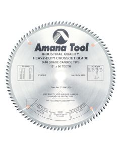 Amana 712961 12"/96T TRIM SAW T.C.G. GRIND
