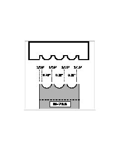 Triple radius bead profile