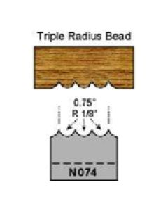 1/8 radius triple bead profile