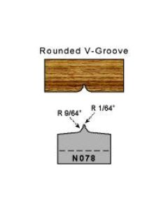 rounded v groove profile