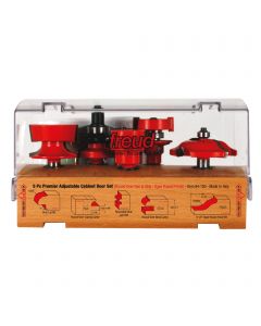 FREUD - 94-150   5pc PREMIER ADJUSTABLE CABINET BIT SET