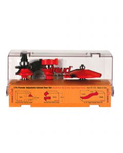 FREUD - 97-154   3pc PREMIER ADJUSTABLE CABINET BIT SET