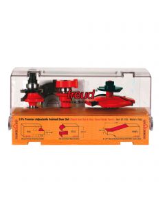 FREUD - 97-156   3pc PREMIER ADJUSTABLE CABINET BIT SET