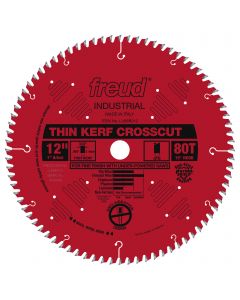 FREUD - LU88R012  12" THIN KERF FINE FINISH CROSSCUT BLADE