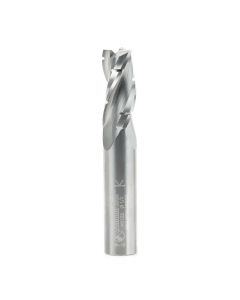 Amana 46132 CNC Solid Carbide Spiral Flute Roughing/Finishing with Chipbreaker 1/2 Dia x 1-1/8 x 1/2 Inch Shank Up-Cut, 3-Flute Router Bit