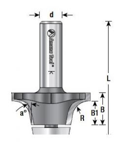 Amana 57157 BEVEL TRIM WILSONART HD LAMINT