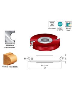 Amana 61120 125M CONCAVE CUTTER 3MM RADIUS