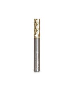 Amana BURS-100NF Solid Carbide Cylindrical Shape with No End Cut 1/4 Dia x 5/8 x 1/4 Shank Non-Ferrous ZrN Coated SA Burr Bit for Die-Grinders