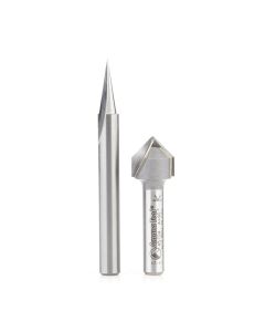 Amana tool AMS-193 SC and Carbide Tipped 18 and 90 Degree Signmaking & Engraving Router Bit Pack, 1/4 Inch Shank