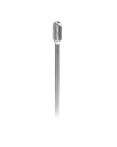 Amana tool BURS-126 Radius Cylinder SC Head 1/2 D x 1 CH x 1/4 SHK x 7 Inch Long Double Cut SC Burr Bit