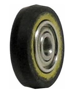 Dynabrade 11073 Contact Wheel, 5/8" Dia. x 1/8" W x 3/8" I.D., Crown Face, 70 Duro Rubber