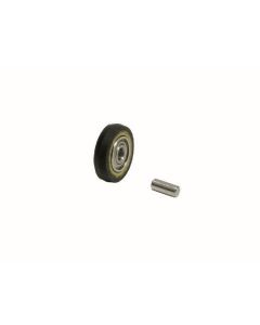 Dynabrade 11074 Contact Wheel Ass'y, 5/8" Dia. x 1/8" W x 3/8" I.D., Crown Face, 70 Duro Rubber