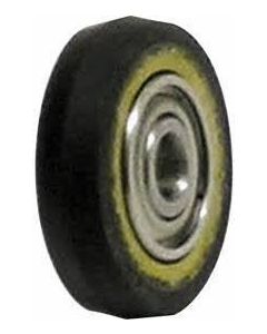 Dynabrade 11085 Contact Wheel, 1" Dia. x 3/8" W x 3/8" I.D., V-Shaped Face, 90 Duro Urethane