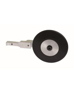 Dynabrade 11702 Contact Arm Ass'y, 1/2" (13 mm) Dia. x 4" (102 mm) W, Radiused Wheel