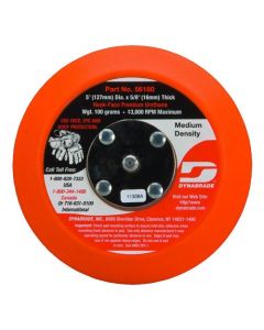 Dynabrade 56158 6" (152 mm) Dia. Non-Vacuum Disc Pad, Hook-Face, Short Nap