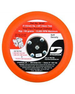 Dynabrade 56187 6" (152 mm) Dia. Non-Vacuum Disc Pad, Vinyl-Face