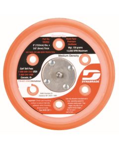 Dynabrade 56260 6" (152 mm) Dia. Vacuum Disc Pad, Hook-Face, Short Nap