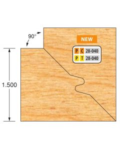 1-1/4 Bore T-alloy One Piece Double Tongue & Groove Lock Mitre Cutter 1-1/2" material Freeborn