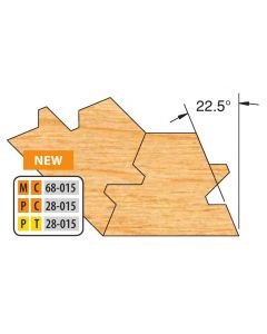 3/4 Bore Carbide Two Piece Double Tongue & Groove Lock Mitre Sets Freeborn