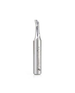 Amana tool HSS1624 HSS Spiral Aluminum Cutting Single Flute Up-Cut 5/16 D x 3/4 CH x 1/2 SHK 3-1/4 Inch Long Router Bit
