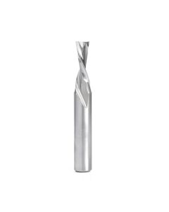 Amana tool HSS1660 HSS Spiral Aluminum Cutting Double Flute Down-Cut 3/8 D x 1 CH x 1/2 SHK 3-1/2 Inch Long Router Bit