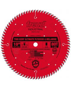 FREUD - LU79R010  10" THIN KERF ULTIMATE PLYWOOD & MELAMINE BLADE