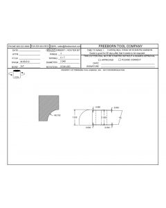 FREEBORN - MC-60-012 - CARBIDE QUARTER COVE CONVEX CUTTER Shaper Cutter