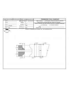 FREEBORN - MC-66-001 - CARBIDE DROP LEAF TABLE CUTTER Shaper Cutter