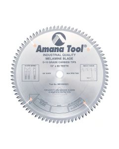 Amana MB10800 10"/80T MELAMINE BLADE H-A.T.B