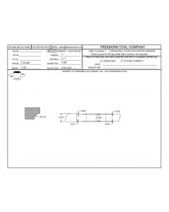 FREEBORN - PC-20-006 - CARBIDE QUARTER COVE CONVEX CUTTER Shaper Cutter