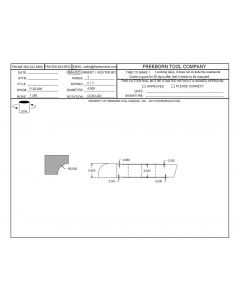 FREEBORN - PC-20-008 - CARBIDE QUARTER COVE CONVEX CUTTER Shaper Cutter