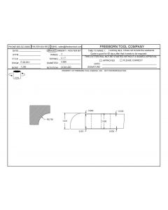 FREEBORN - PC-20-012 - CARBIDE QUARTER COVE CONVEX CUTTER Shaper Cutter