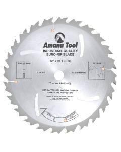 Amana RB1224 12"/24T RIPPING STRAIGHT GRIND