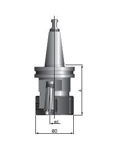 Fs Tool Collet Chucks ISO30 Without Ball Bearing Collet Nut