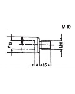 SOUTHEAST TOOL QCDA1001RH Quick Change DA, M10 x 15mm length