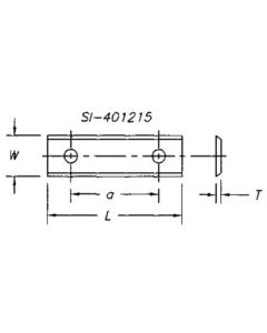 SOUTHEAST TOOL SI-1001322 Insert 100 x 13 x 2.2 x 60 CTC hole pattern(10/pk)